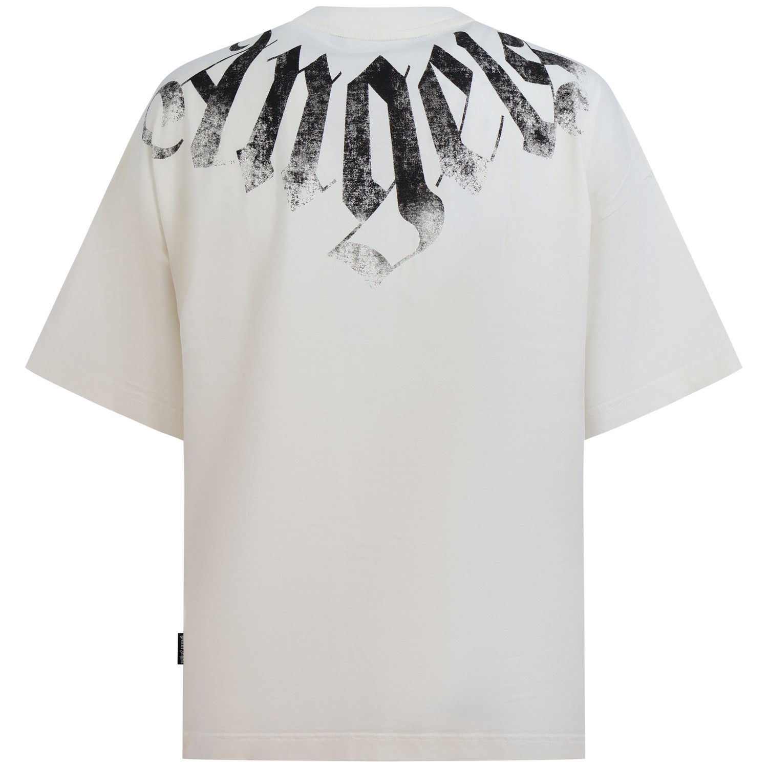 T-shirt bianca con maxi logo per uomo 2