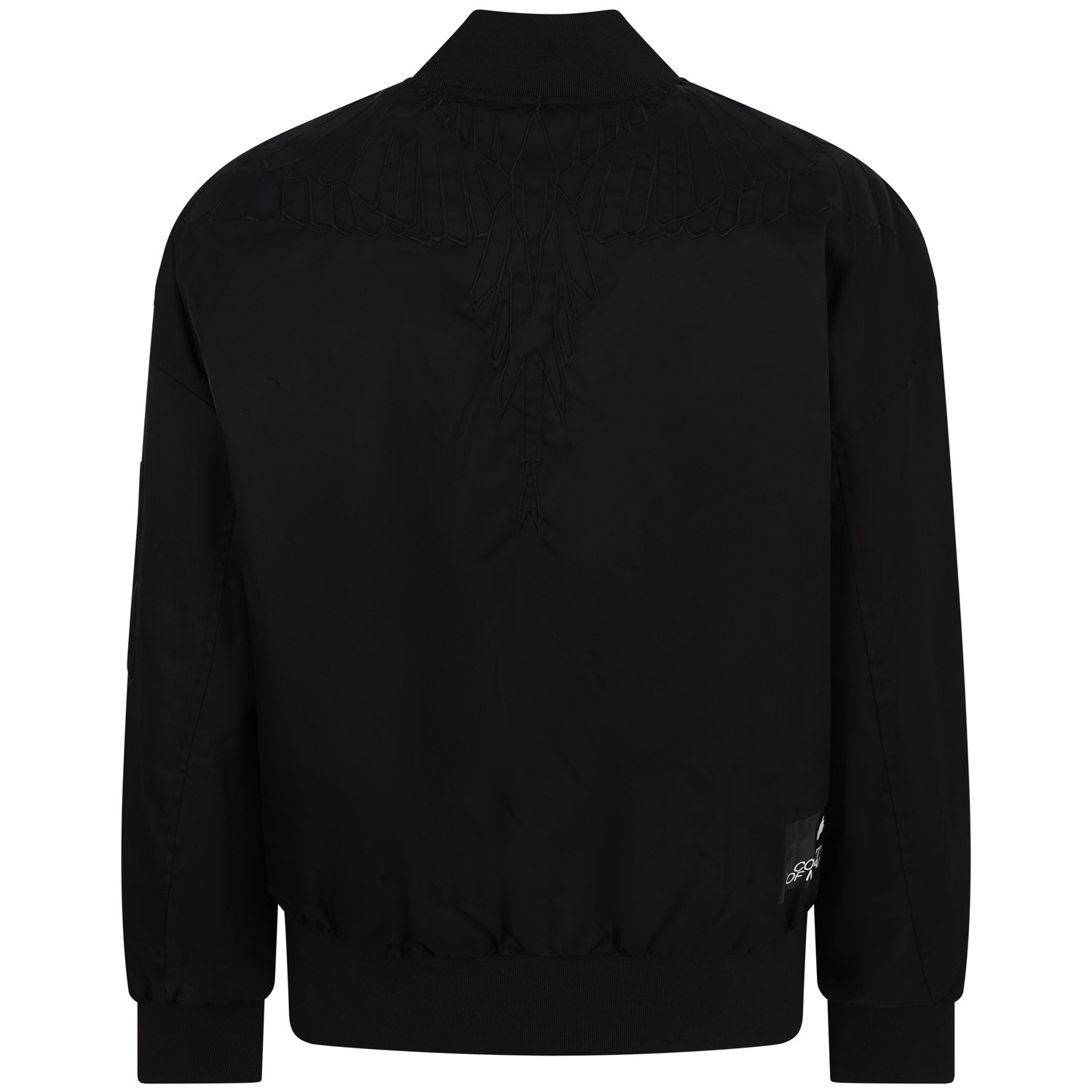 Giubbotto nero con logo all over per uomo 2