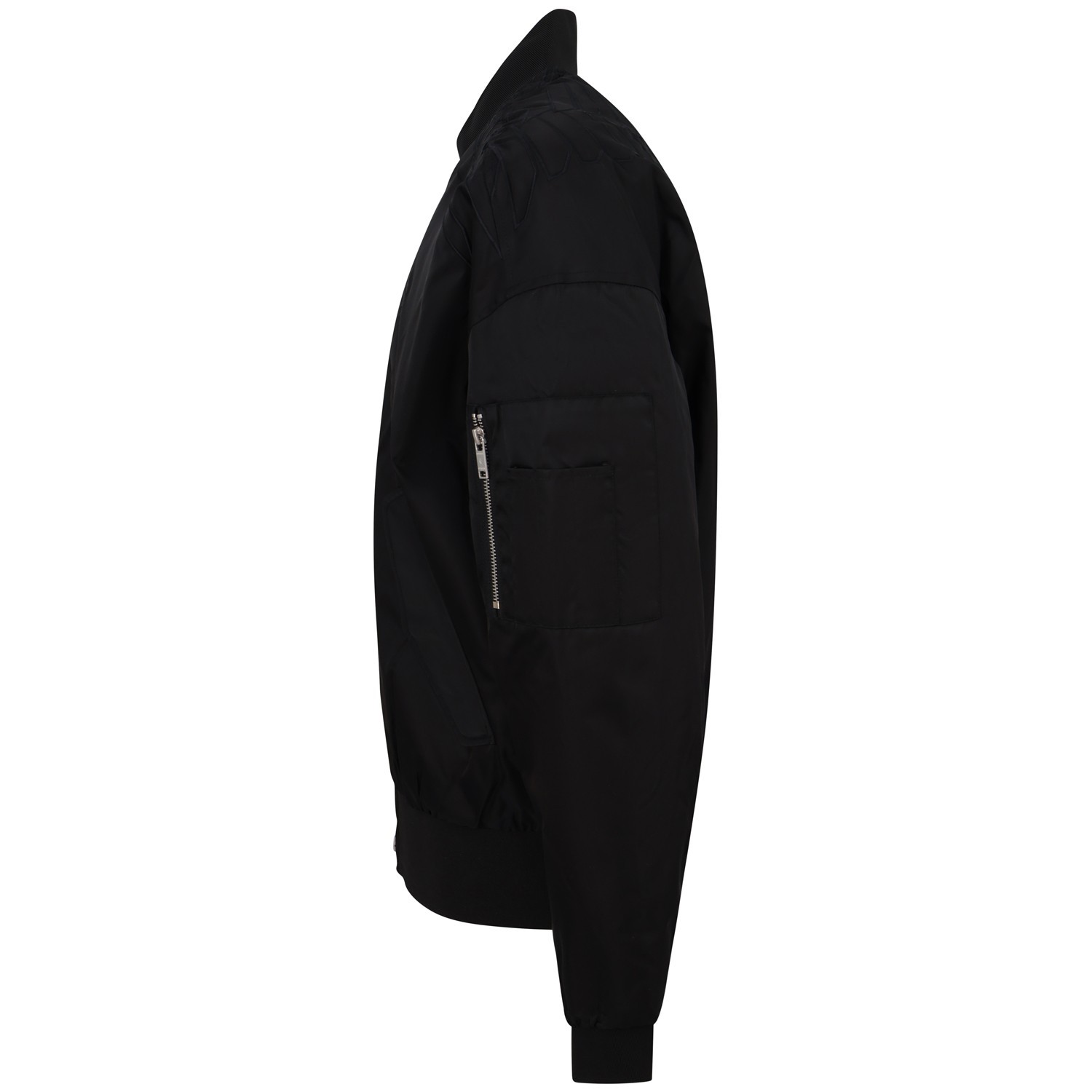 Giubbotto nero con logo all over per uomo