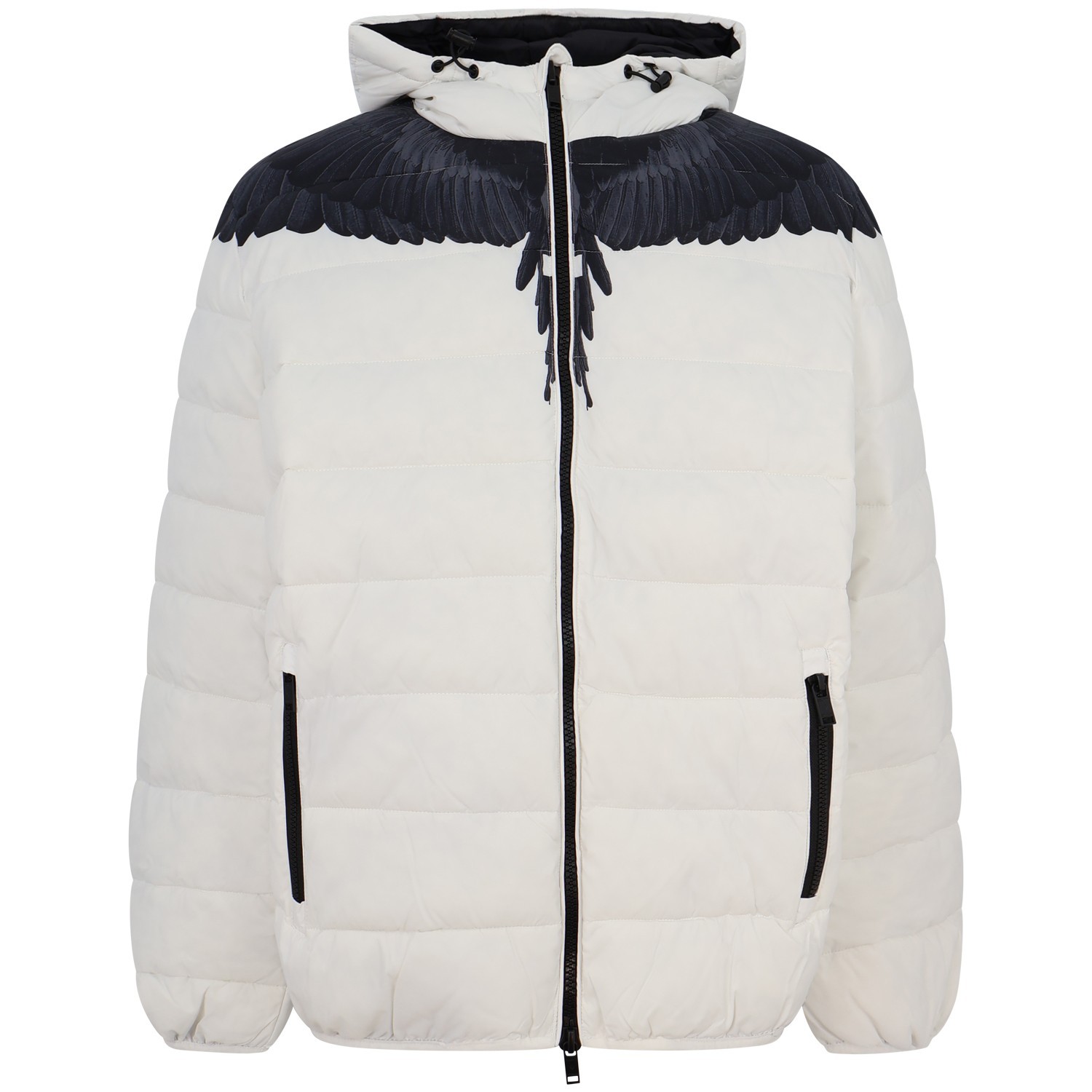 Piumino bianco con ali per uomo