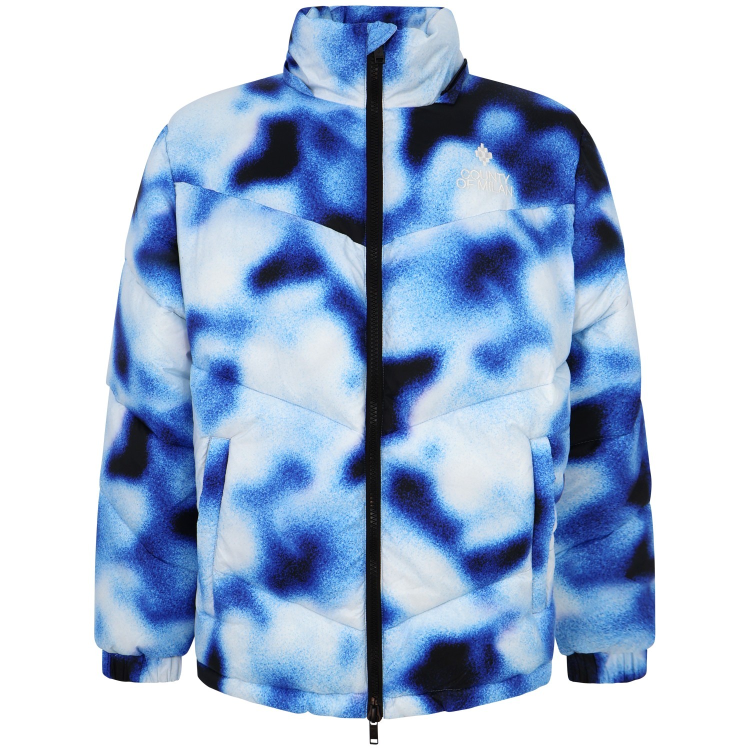 Piumino azzurro con fantasia per uomo 2