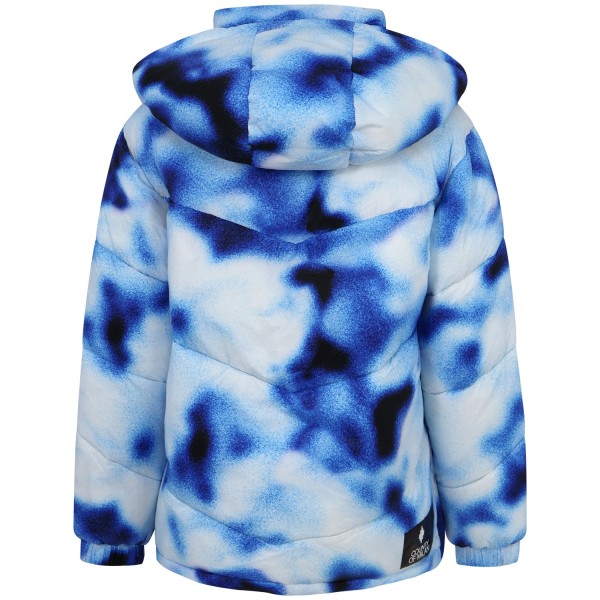 Piumino azzurro con fantasia per uomo
