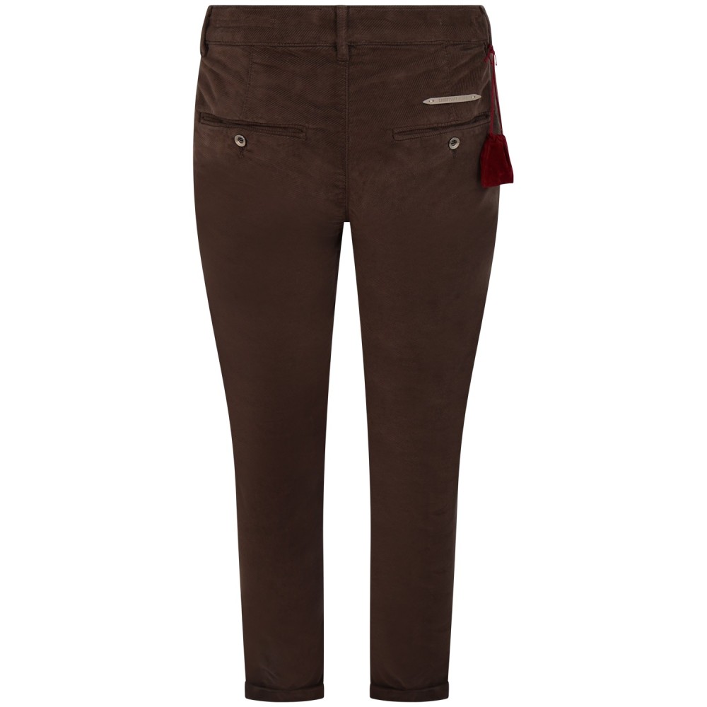 Pantalone marrone 'CHINOS SAND' in velluto per uomo
