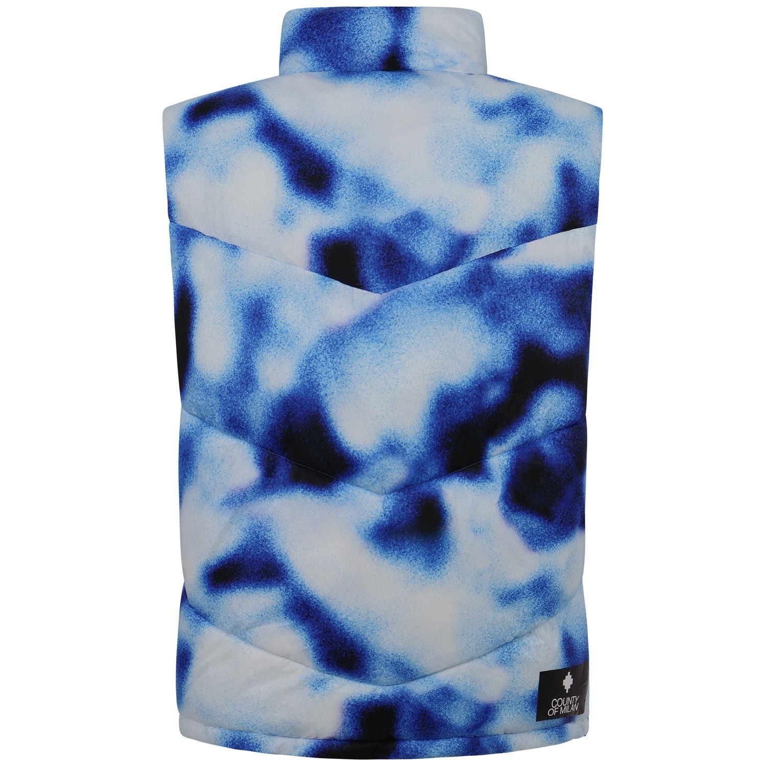 Gilet azzurro con fantasia per uomo