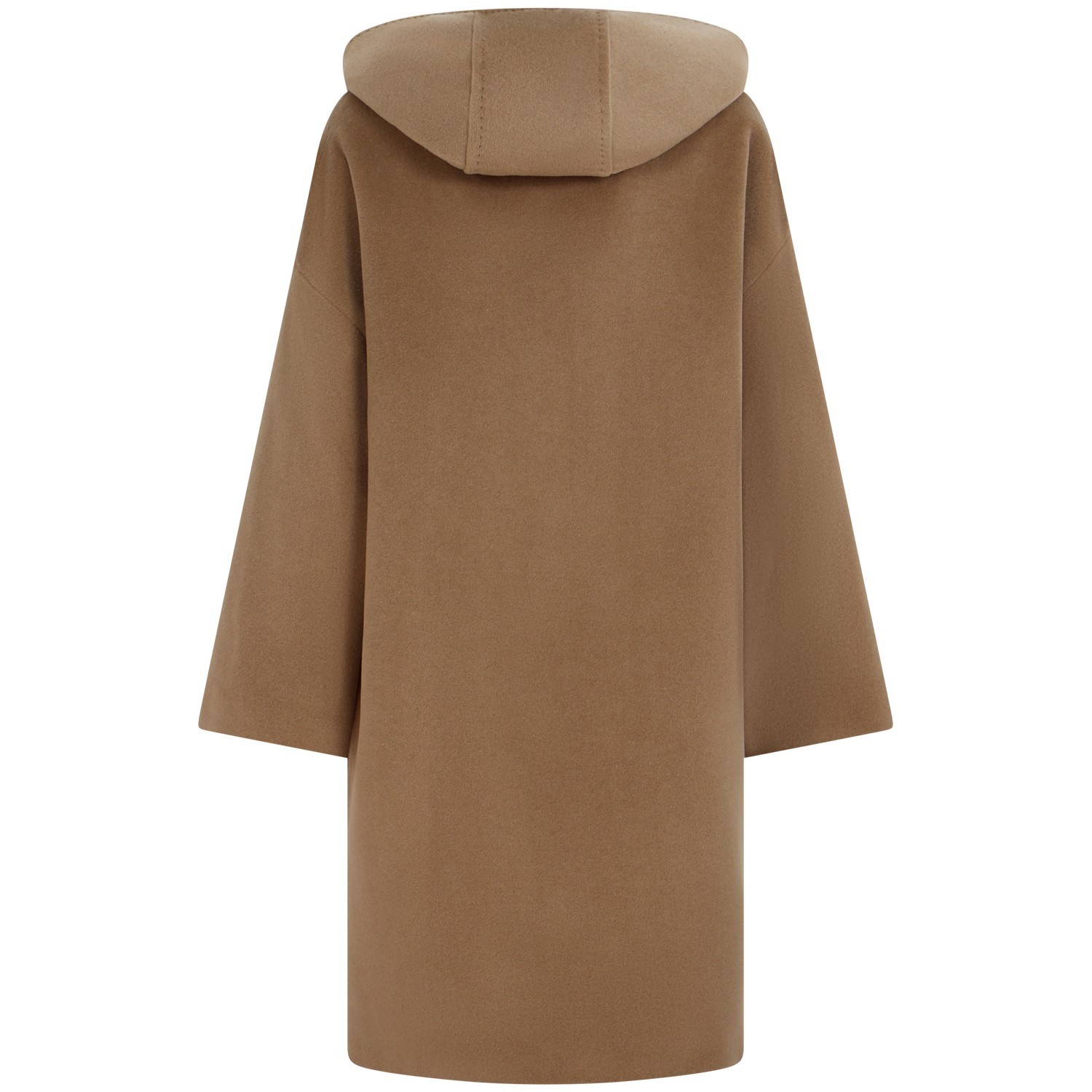 Cappotto beige con cappuccio  per donna 2