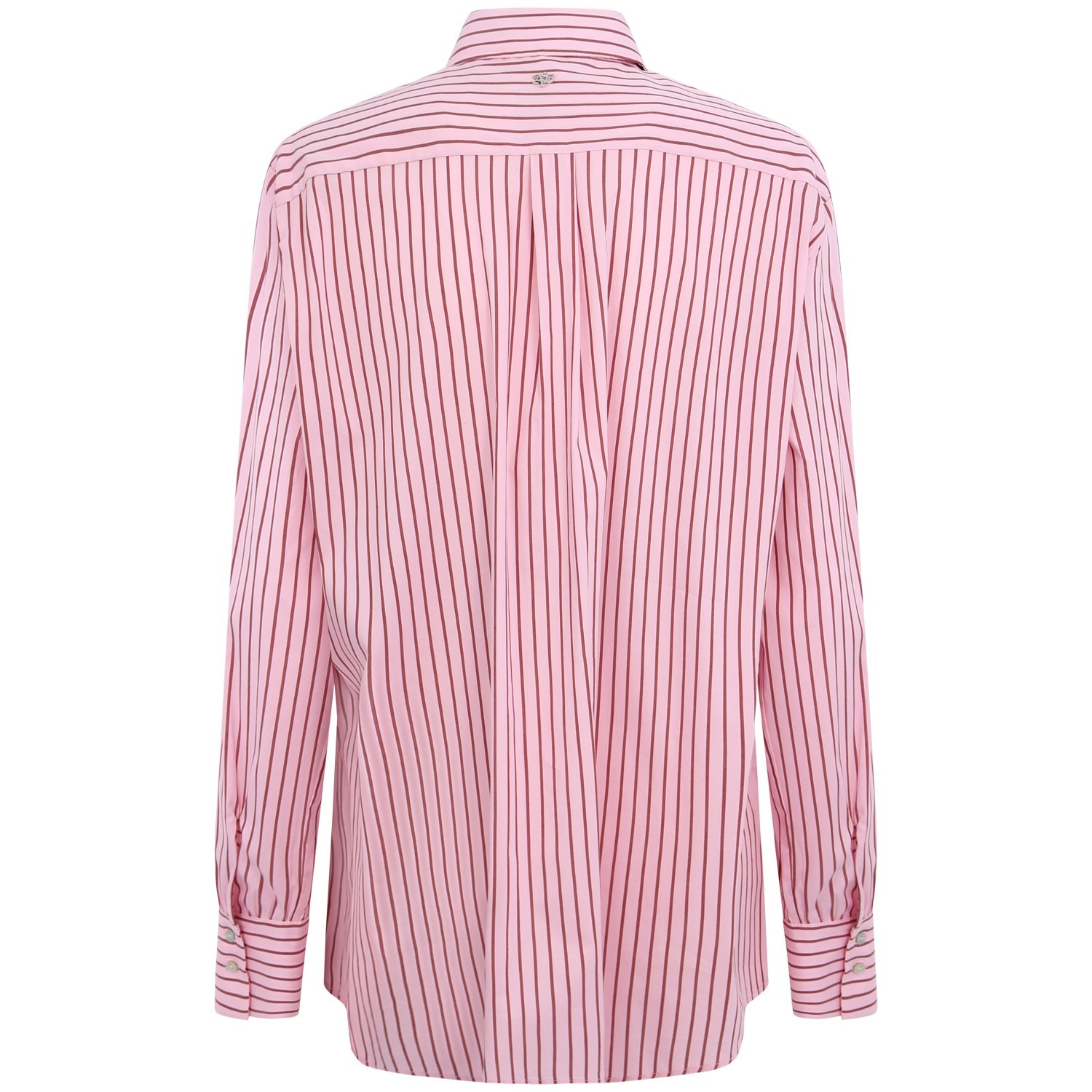 Camicia  a righe rosa per donna 2