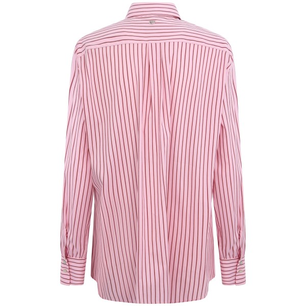 Camicia  a righe rosa per donna