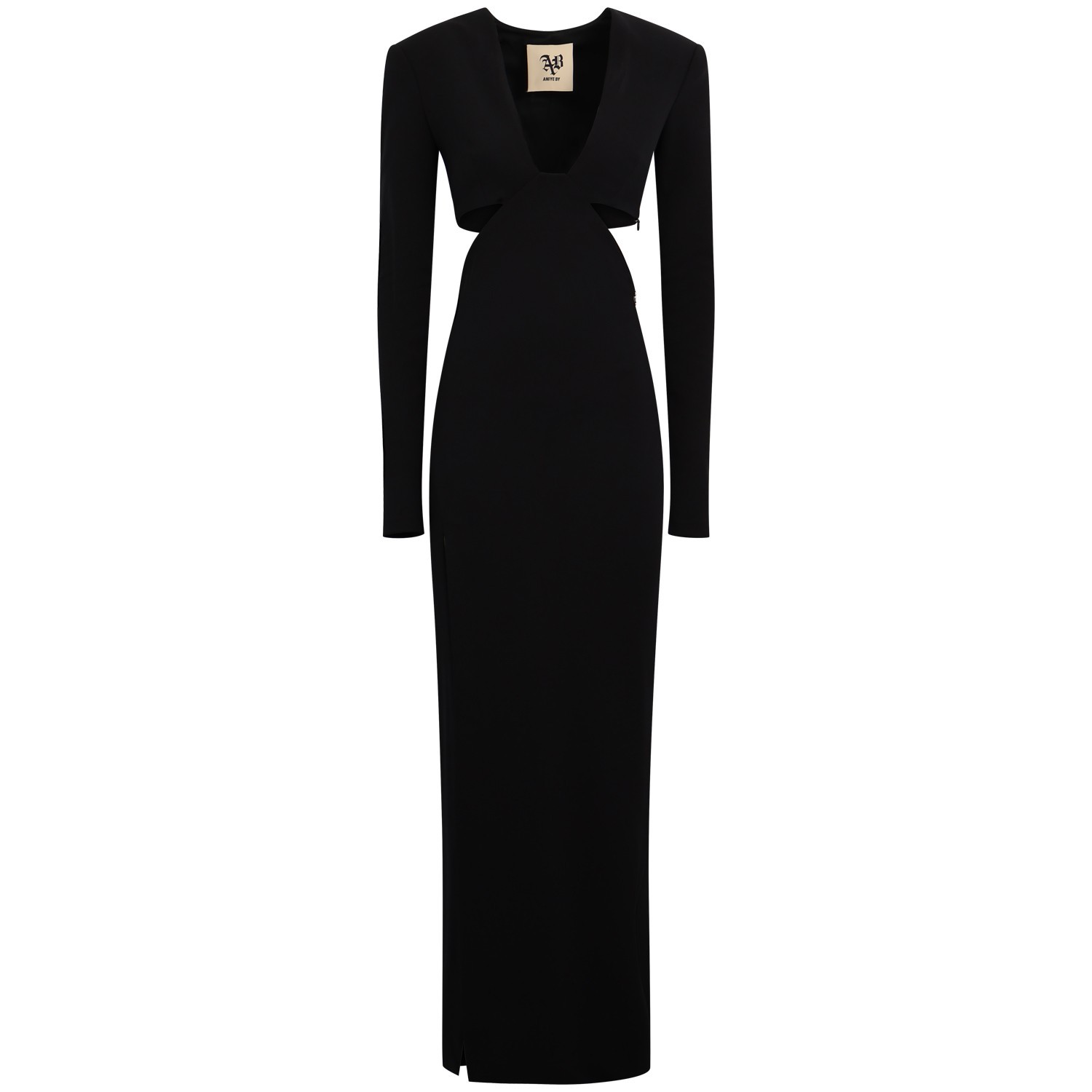 Abito nero con cut out per donna
