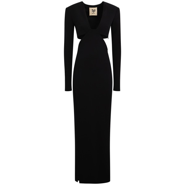 Abito nero con cut out per donna
