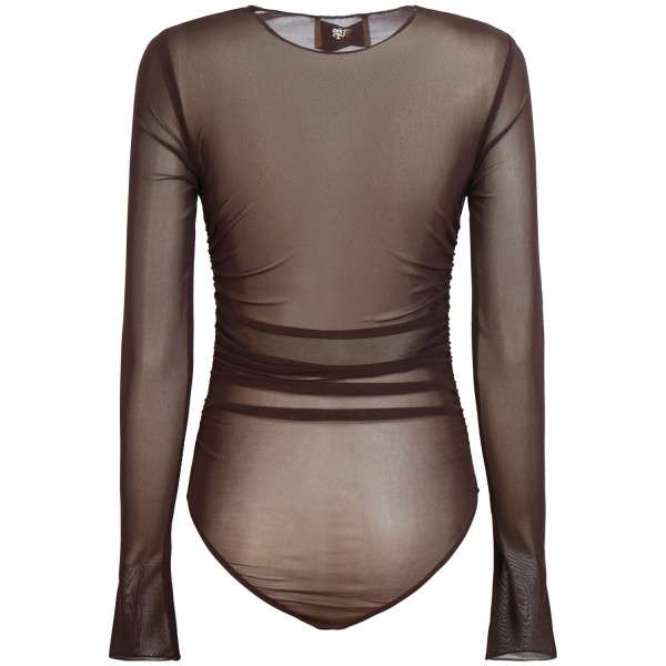 Body marrone per donna