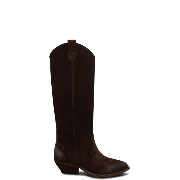 Stivale camperos marrone per donna