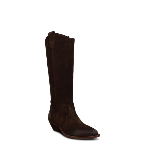 Stivale camperos marrone per donna