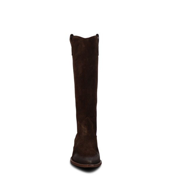 Stivale camperos marrone per donna