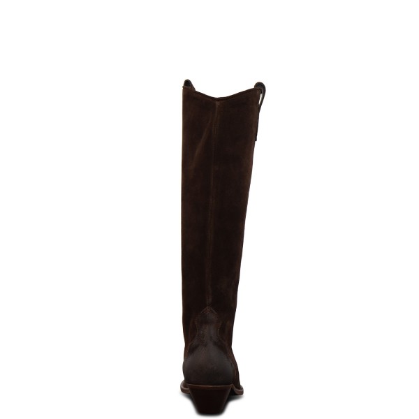 Stivale camperos marrone per donna