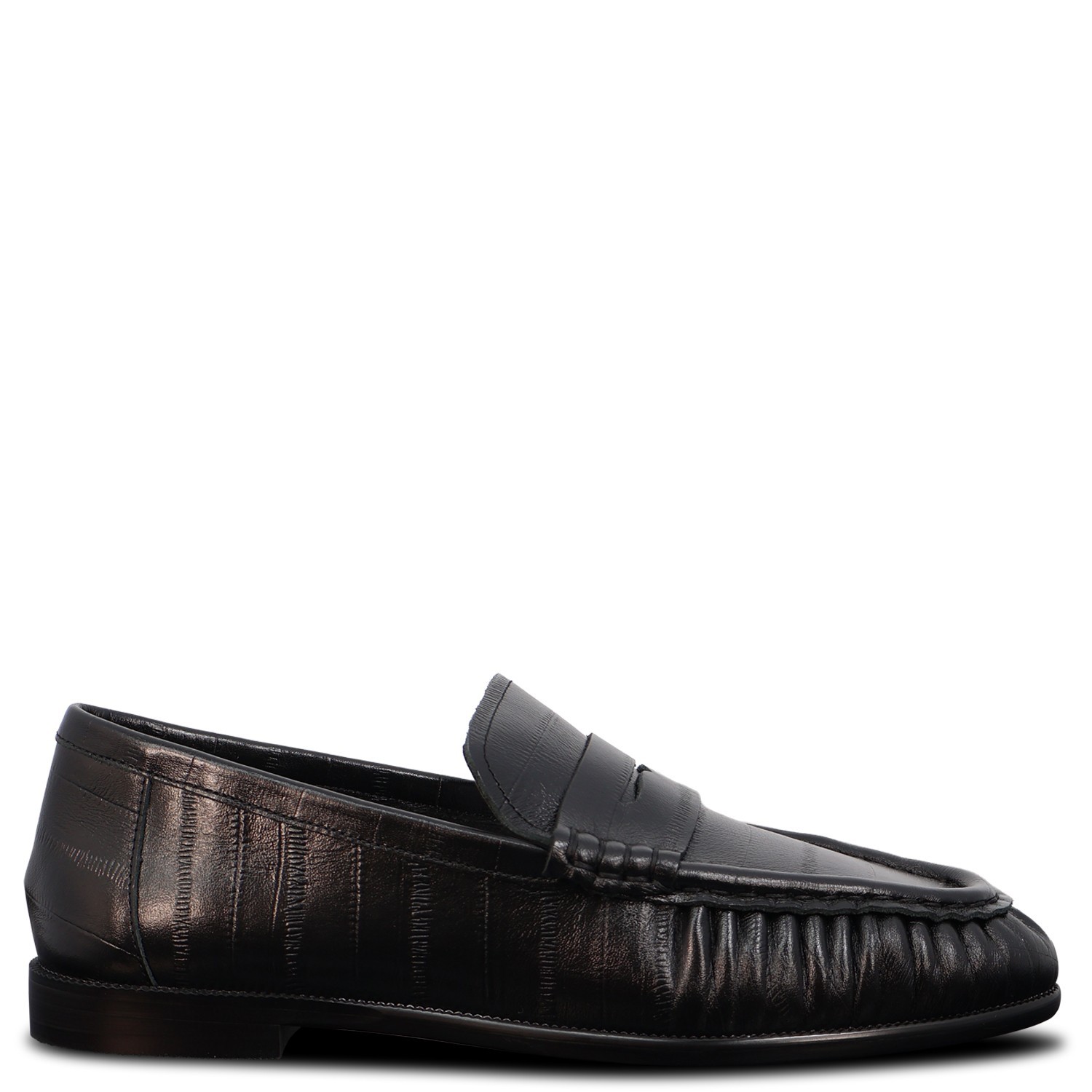 Mocassino nero  per donna 2