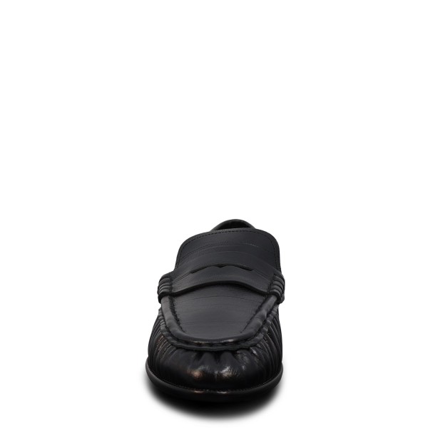 Mocassino nero  per donna