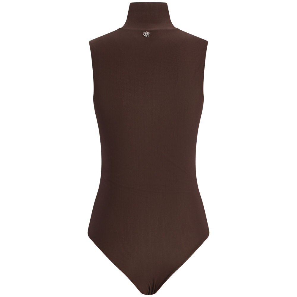 Body marrone per donna
