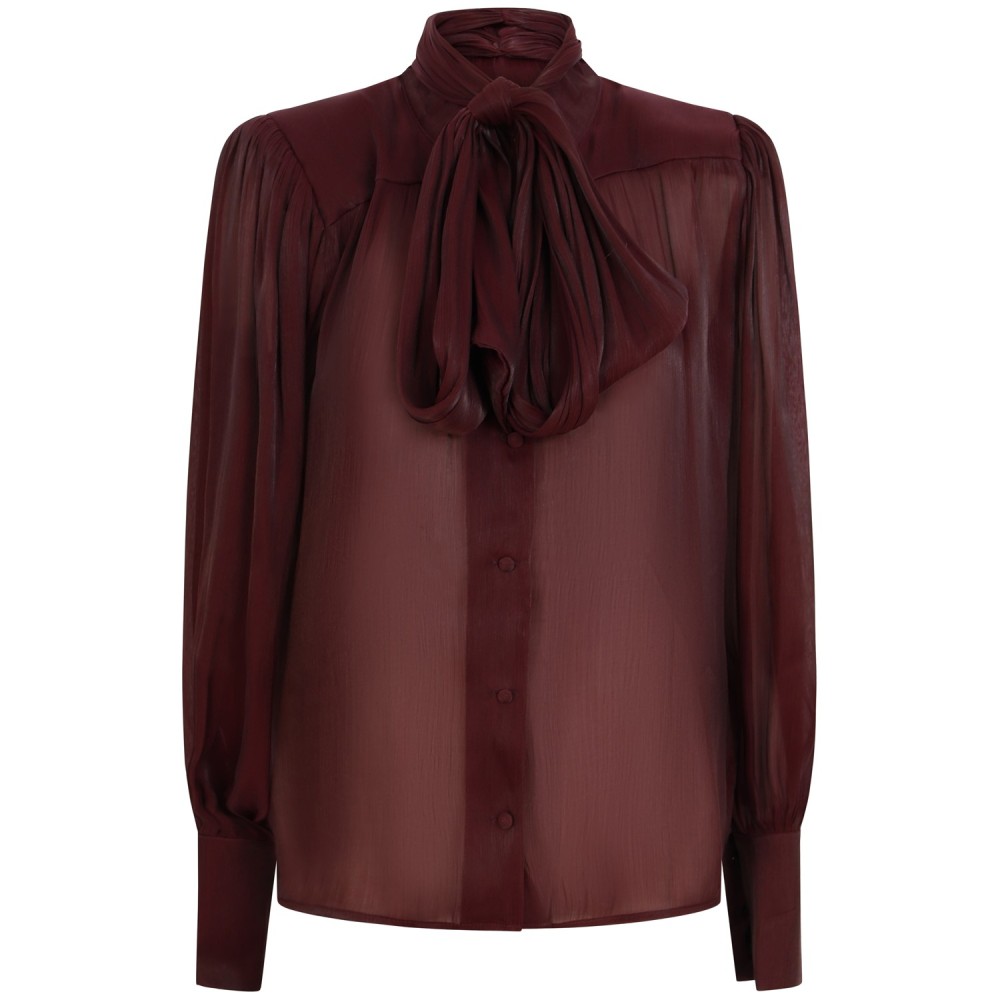 Camicia bordeaux per donna