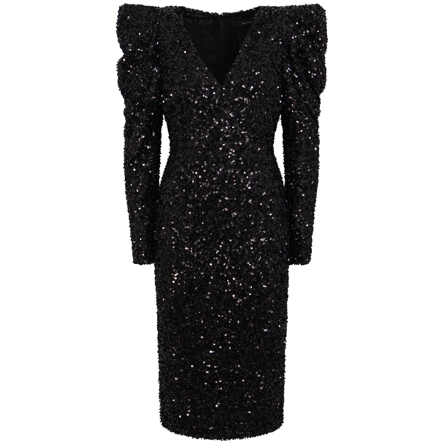 Abito paillettes nero per donna