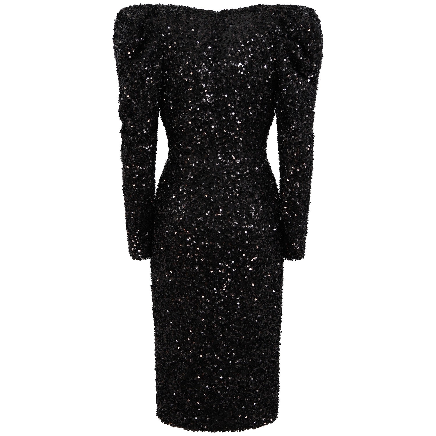 Abito paillettes nero per donna 2