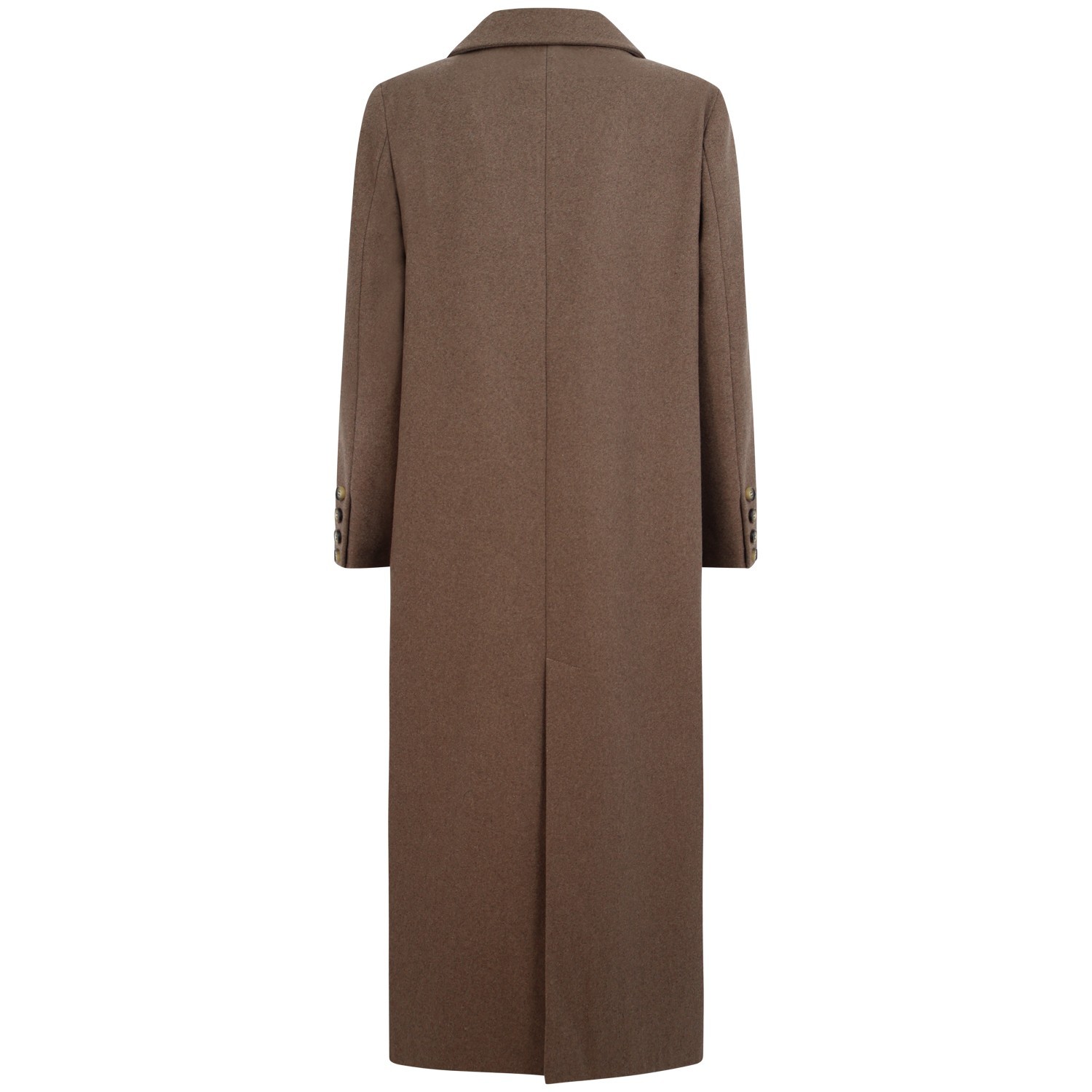 Cappotto lungo marrone per donna 2
