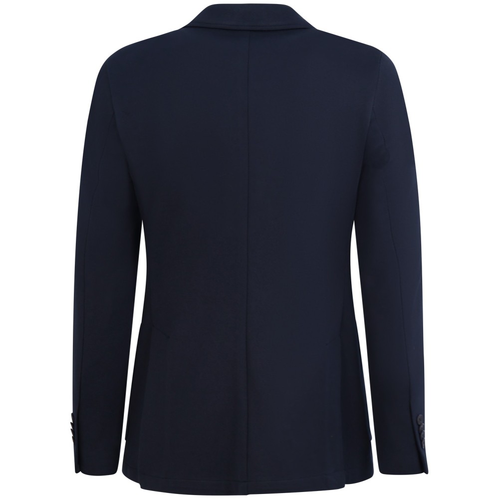 Giacca blu con micro lavorazione per uomo