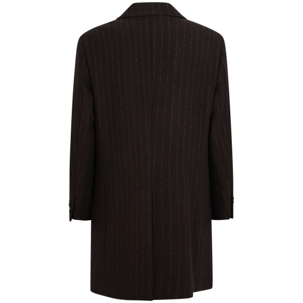 Cappotto marrone con mini logo per uomo