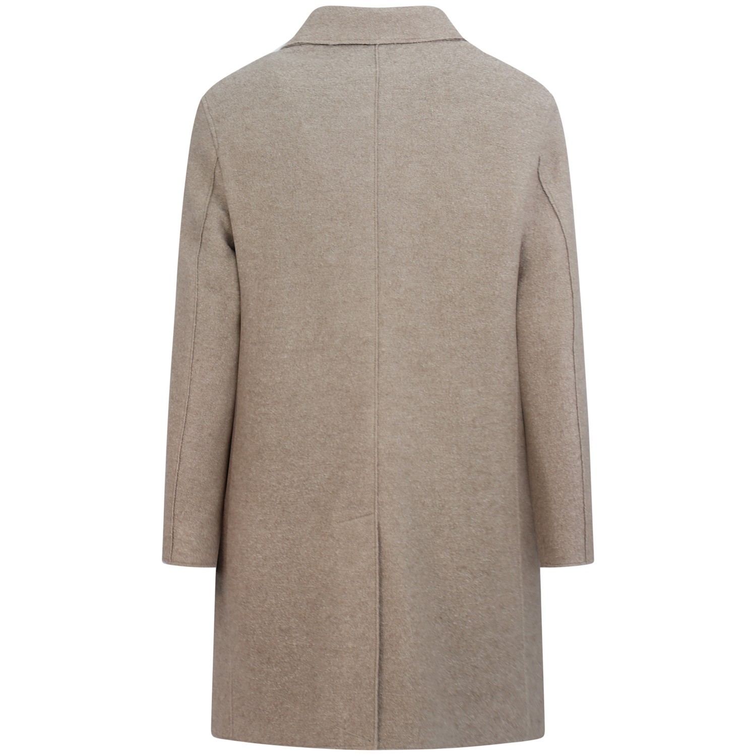 Cappotto beige trama boucle per uomo 2
