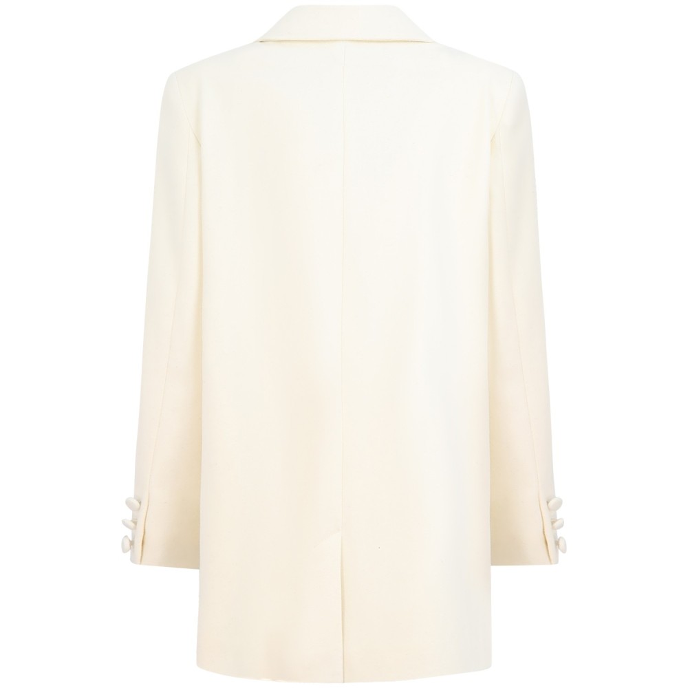 Cappotto panna per donna