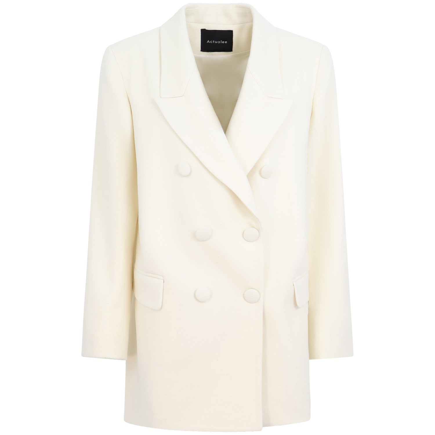 Cappotto panna per donna