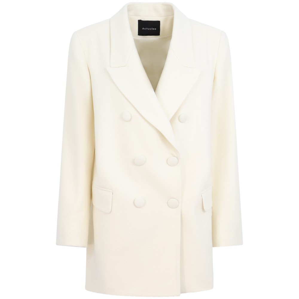 Cappotto panna per donna