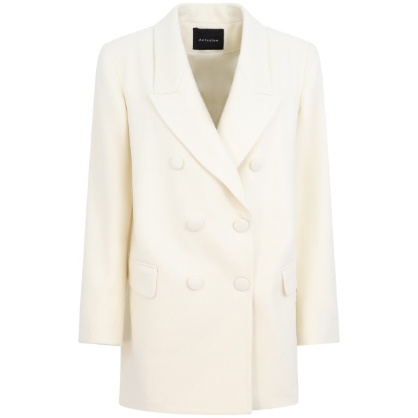 Cappotto panna per donna