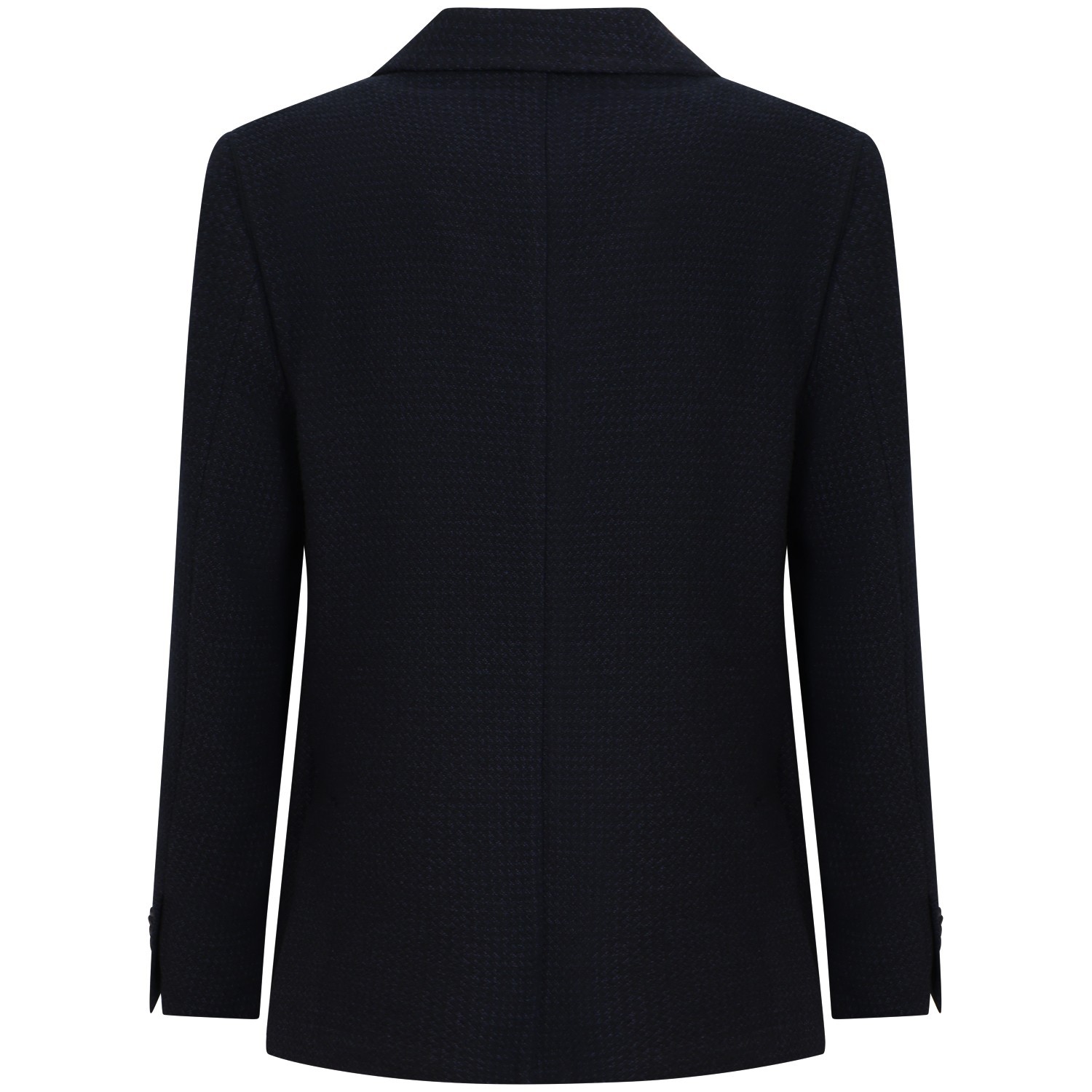Giacca blu con micro lavorazione per uomo 2
