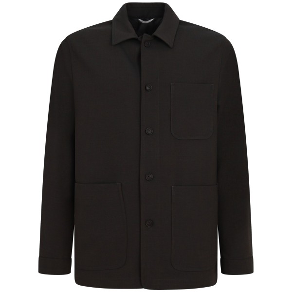 Giacca camicia marrone per uomo
