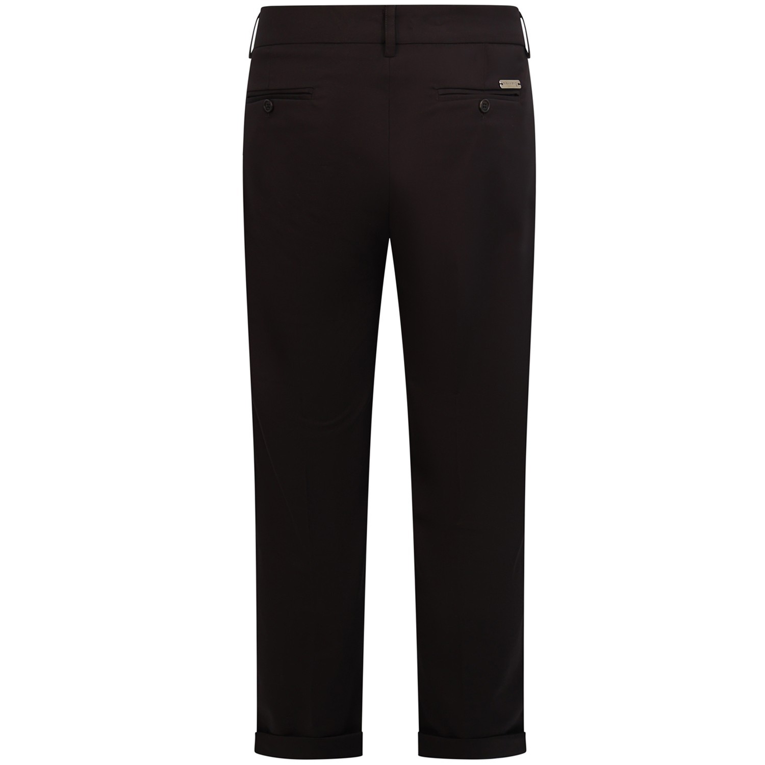 Pantalone marrone con mini logo per uomo 2