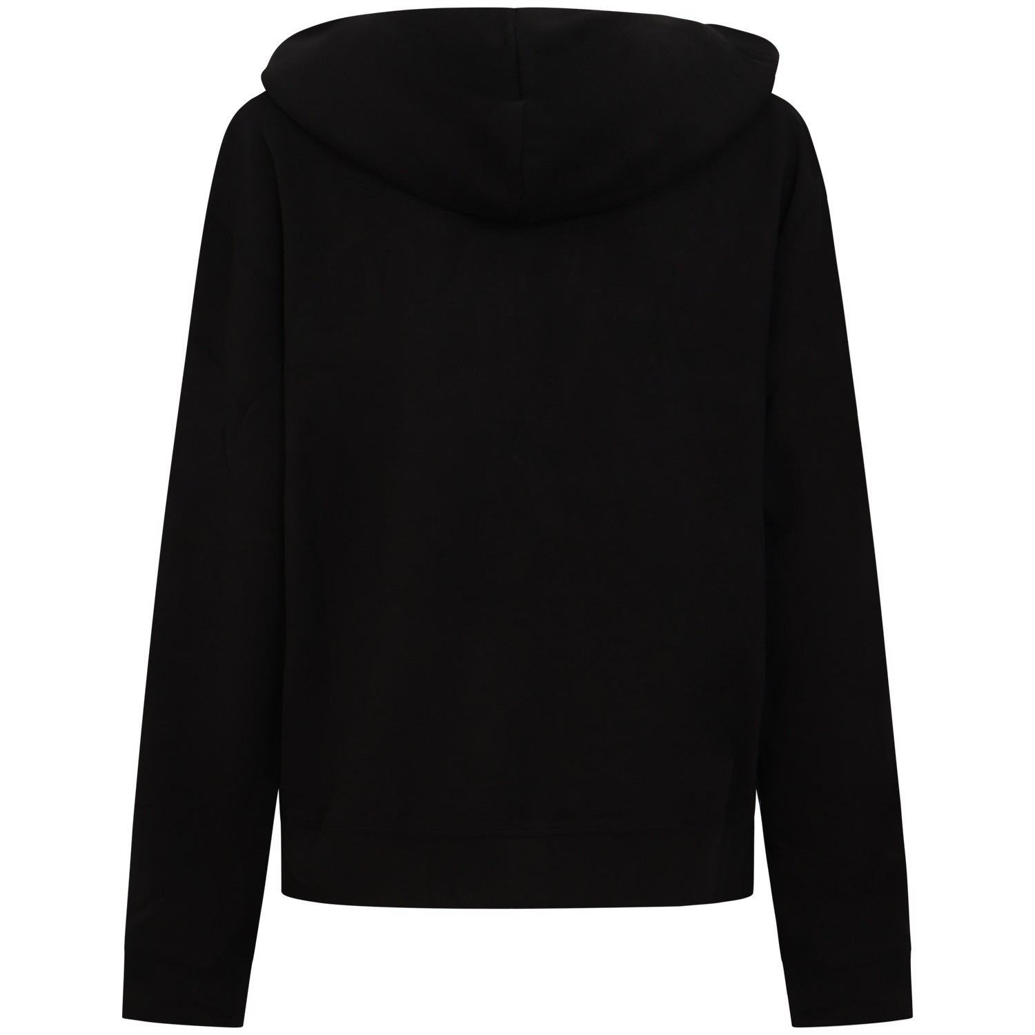 Felpa con zip nera per donna 2