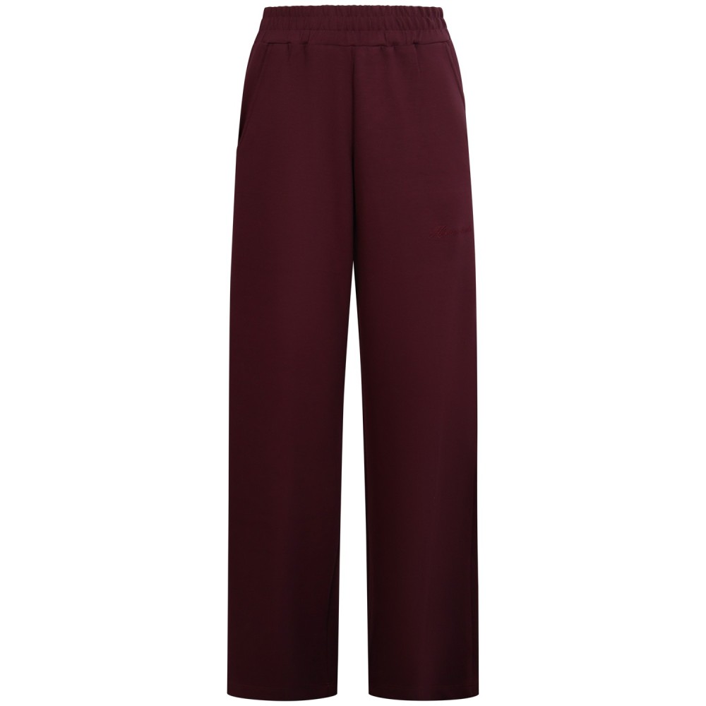 Pantalone tuta bordeaux con scritta per donna