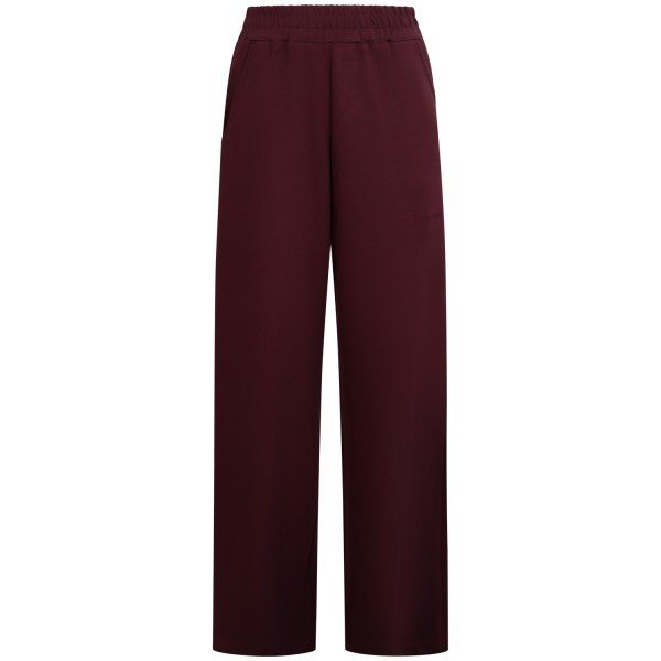 Pantalone tuta bordeaux con scritta per donna