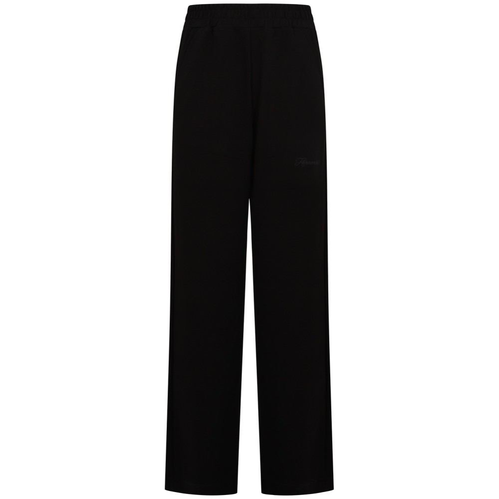 Pantalone tuta nero con scritta per donna