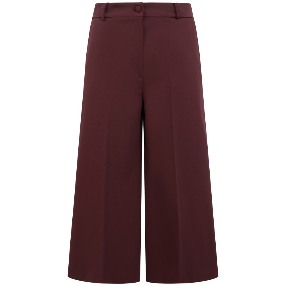 Pantalone capri bordeaux  per donna