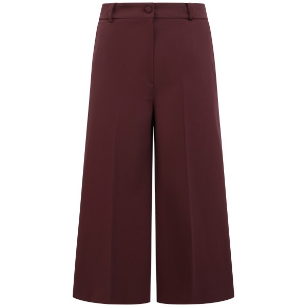 Pantalone capri bordeaux  per donna