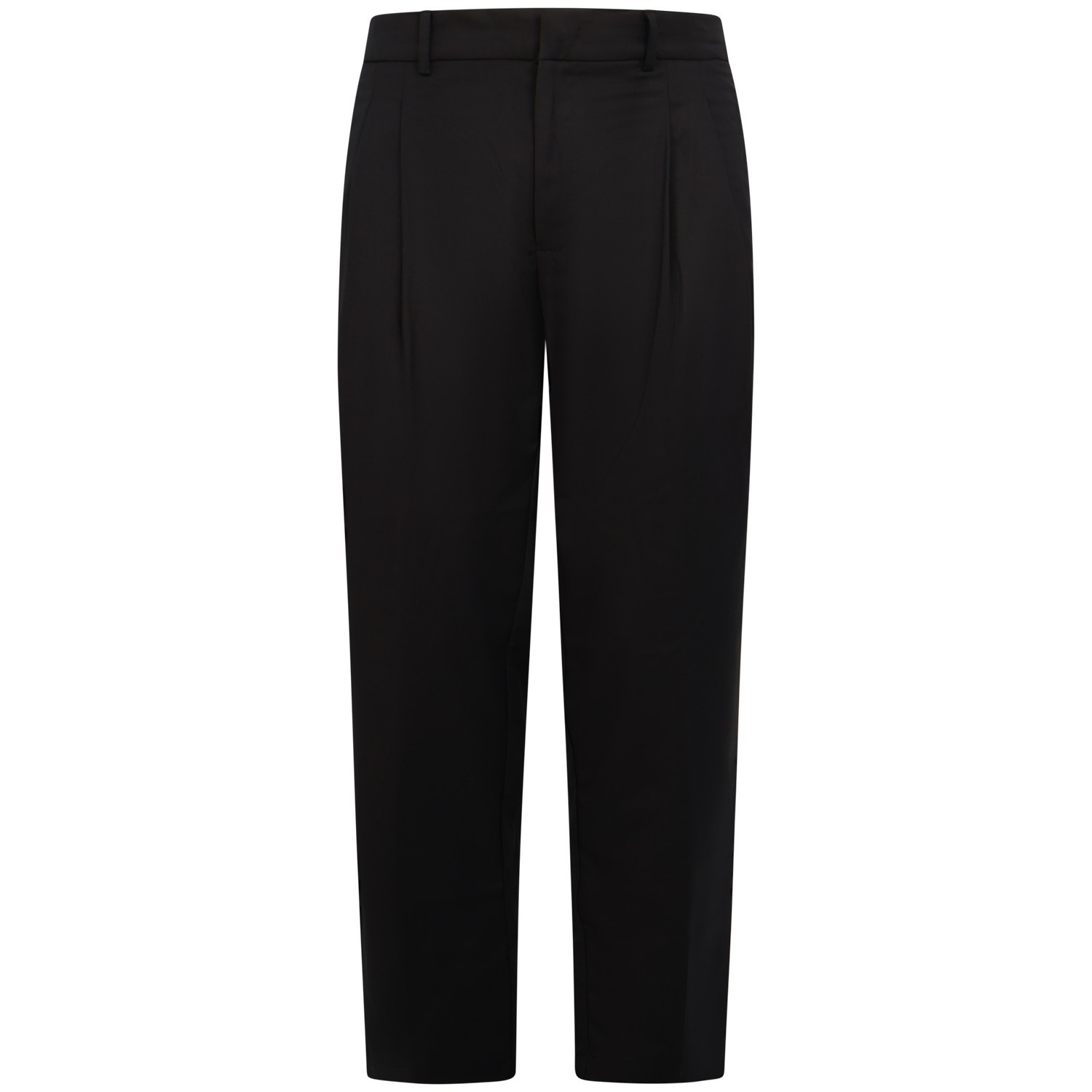 Pantalone nero con mini logo per uomo