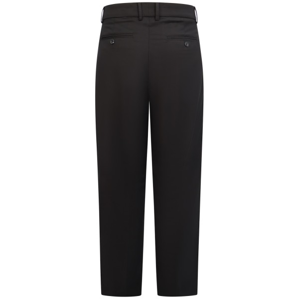 Pantalone nero con mini logo per uomo