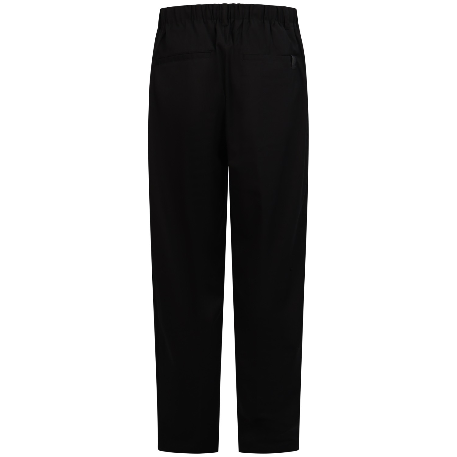 Pantalone nero con mini logo per uomo