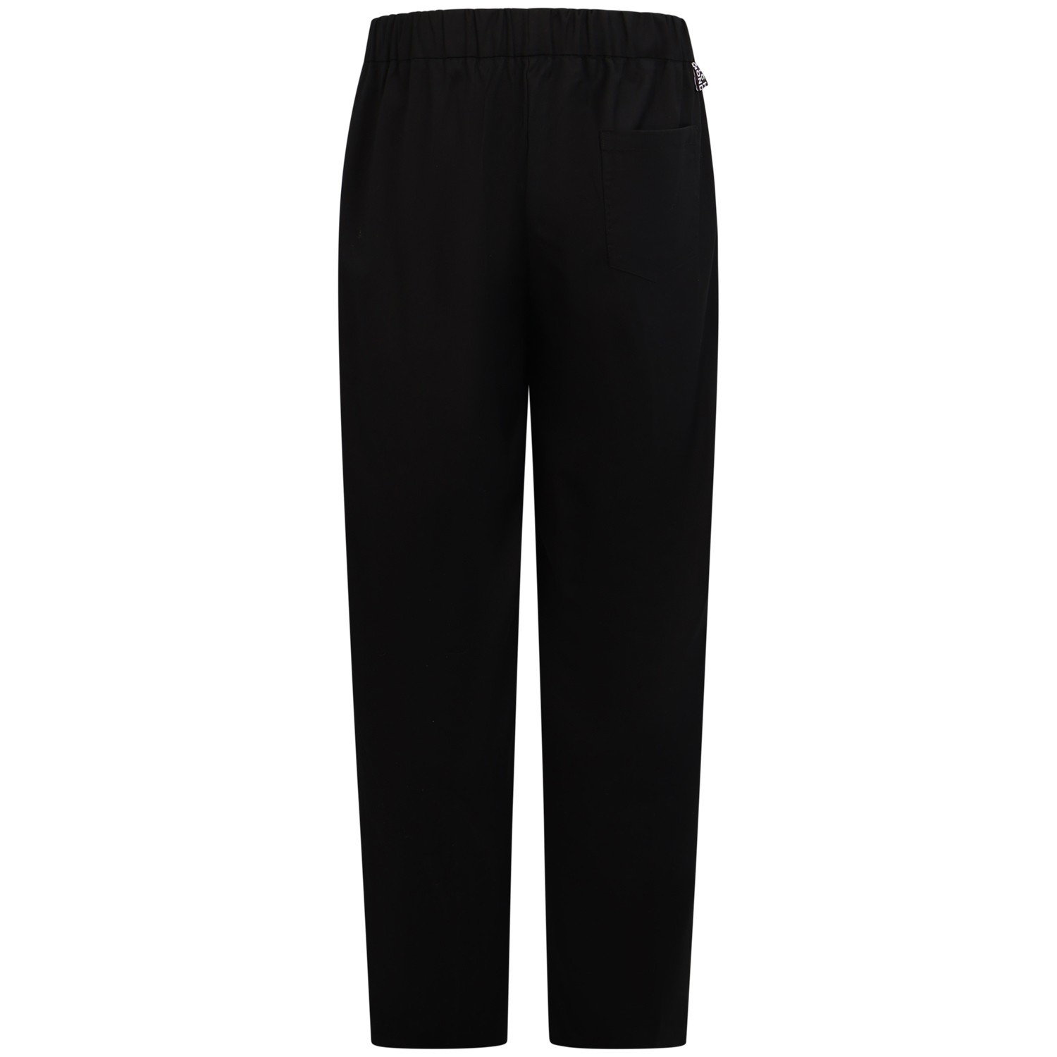 Pantalone nero con mini logo per uomo