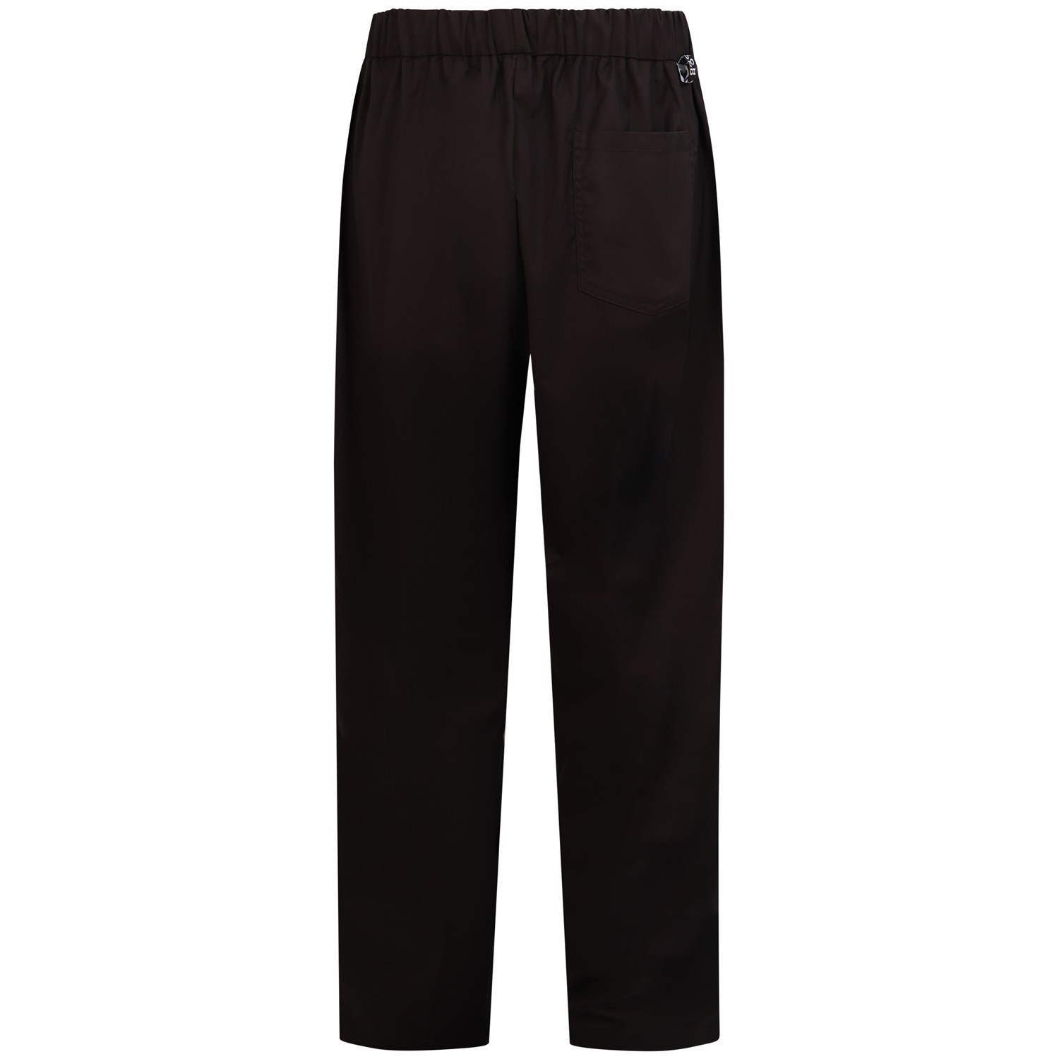 Pantalone marrone con mini logo per uomo 2