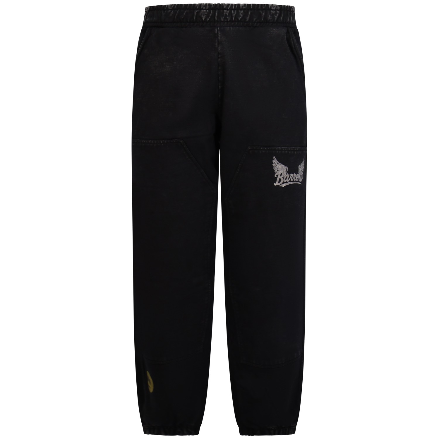 Pantalone tuta nero con logo per uomo