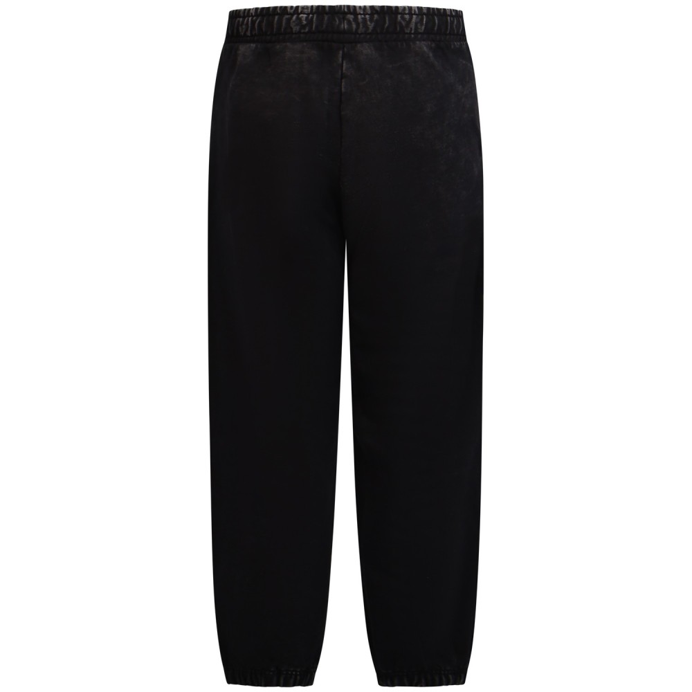 Pantalone tuta nero con logo per uomo