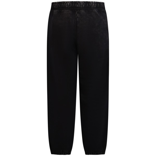 Pantalone tuta nero con logo per uomo