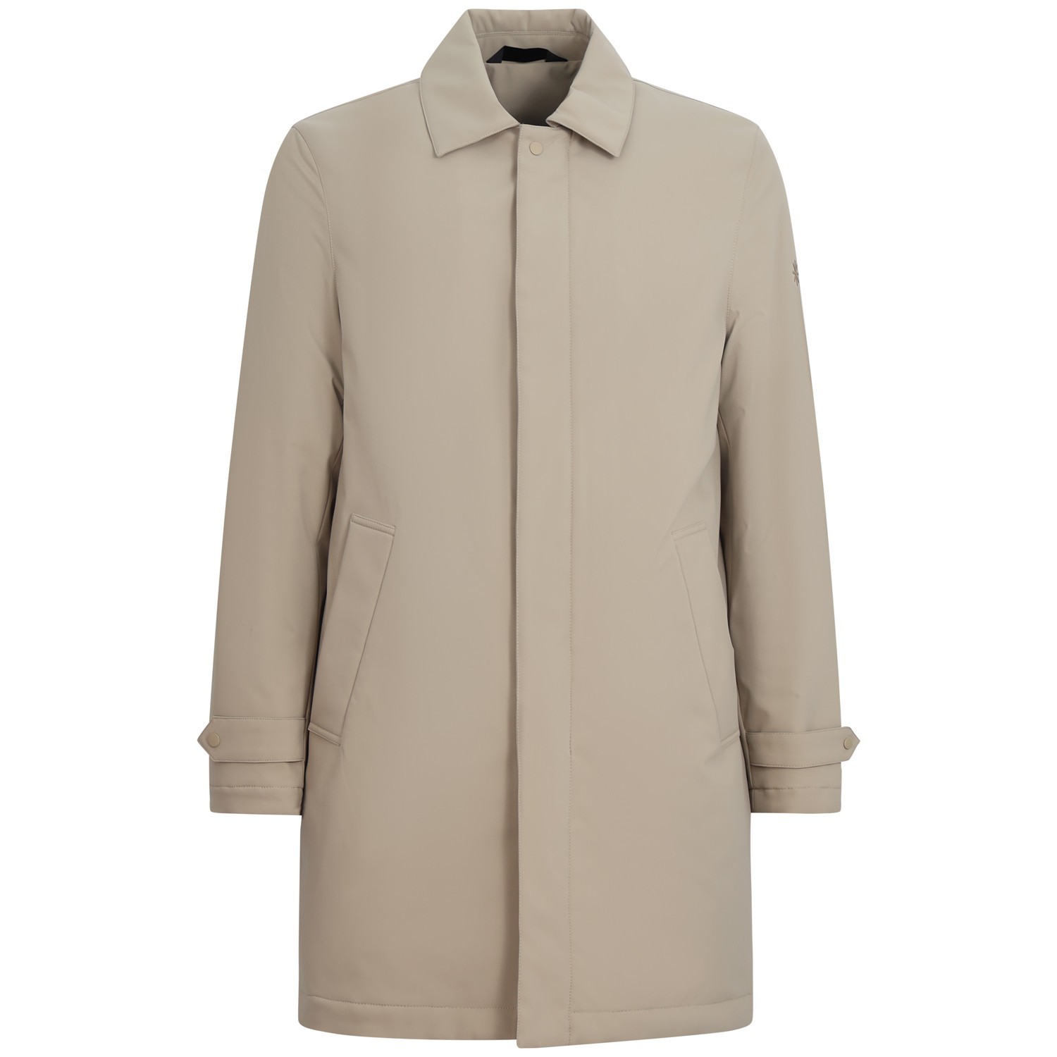 Giubbotto beige con mini logo per uomo